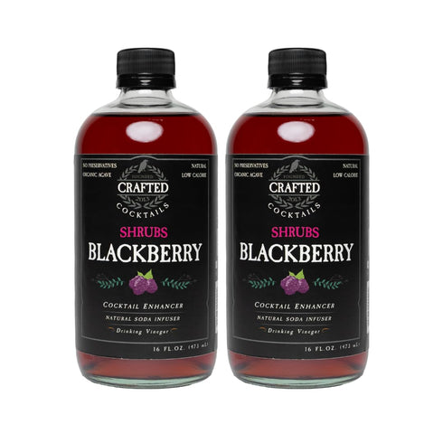 Crafted Cocktails - Blackberry Shrubs - 2 Pack - Use as cocktail
