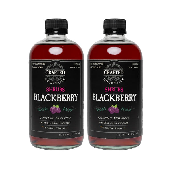 Crafted Cocktails - Blackberry Shrubs - 2 Pack - Use as cocktail