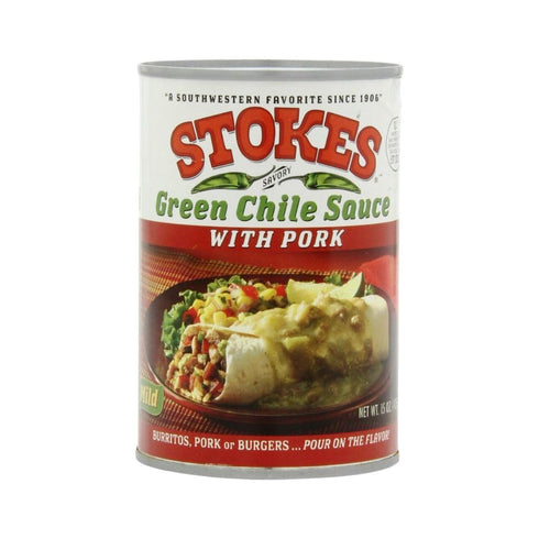 Generic Stokes Green Chile Sauce with Pork (1 Can)