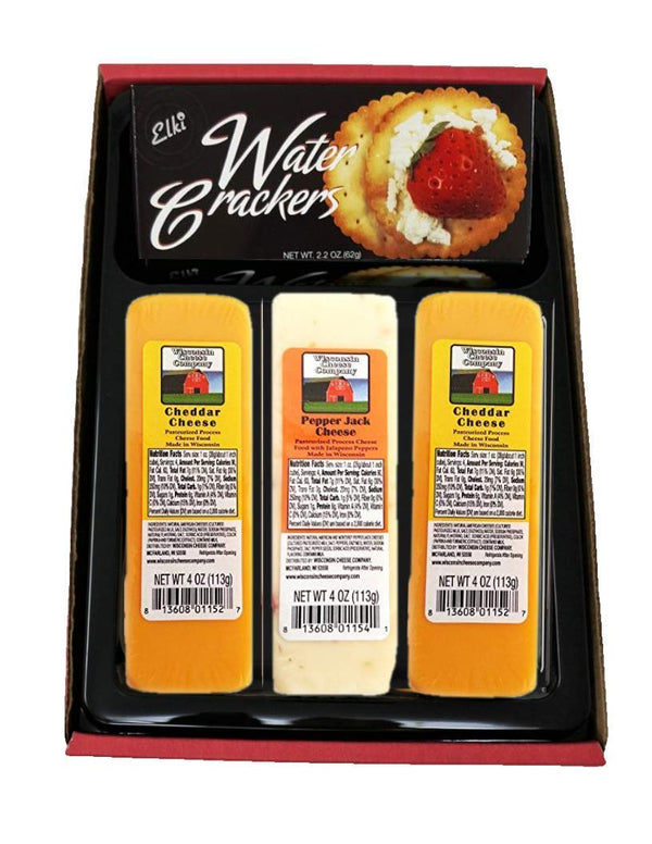 Wisconsin Cheese Company - Wisconsin Cheddar & Pepper Jack Cheese and Cracker