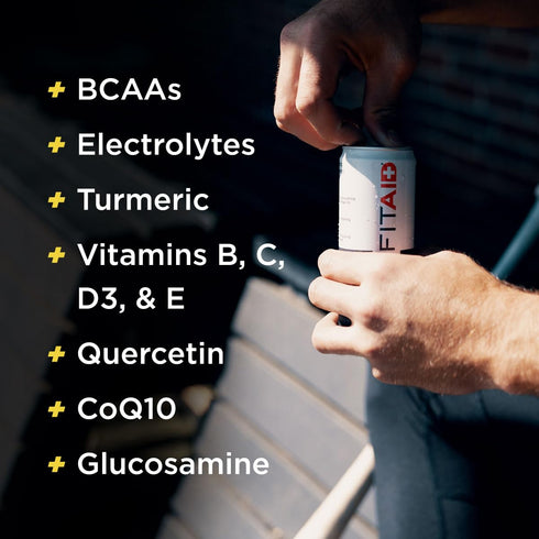 1 5 12 Oz (Pack 4) FITAID ZERO, Keto-Friendly, Number Post-Workout Recovery Drink, Contains Zero Sugar, BCAAs