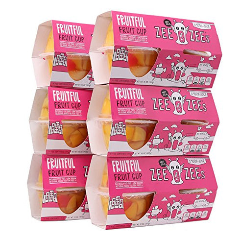 Zee Zees Fruitful Mixed Fruit Cup (Peaches, Pineapple, Cherries), in 100% Juice,