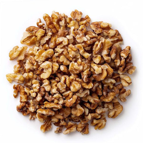 6 Food to Live Dry Roasted Walnut Pieces with Himalayan Salt, Ounces Oven Toasted, Lightly Salted, No Oil Added