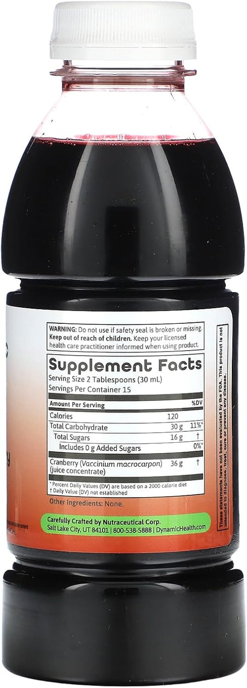 16 oz Dynamic Health - Cranberry Juice Concentrate, liquid