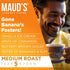 50 100% Maud's Banana Flavored Coffee Pods, ct, Medium Roast Flavored Coffee in Single Serve Pods Arabica Beans
