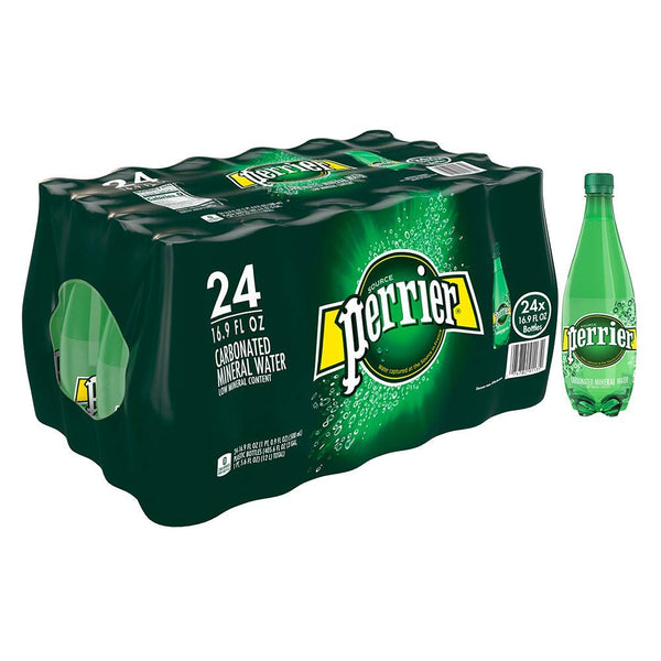 Perrier Pineapple Flavored Sparkling Water, 16.9 FL OZ Plastic Water Bottle (24