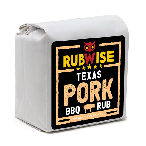 RubWise Texas Style BBQ Pork Rub (1lb) | Meat BBQ Rubs and Spices for Smoking and Grilling