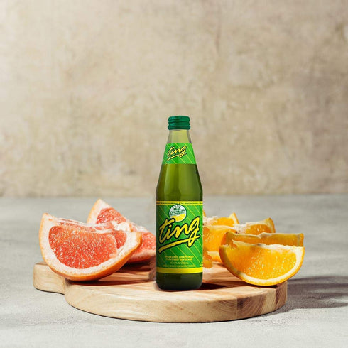 D&G Ting 10.14oz (Pack 6, 60.84 Oz) Ting, Sparkling Jamaican Grapefruit Flavored Beverage, Glass Bottle of Total of Fl