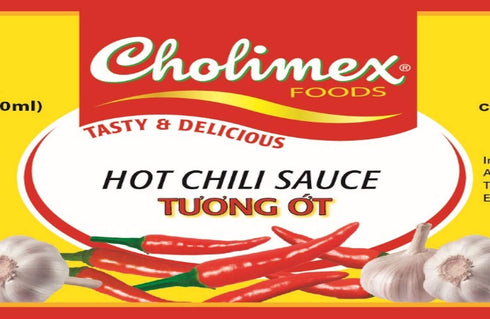 Cholimex 8.45 Oz (250ml) Pack 6 Hot Chili Sauce - Fl
