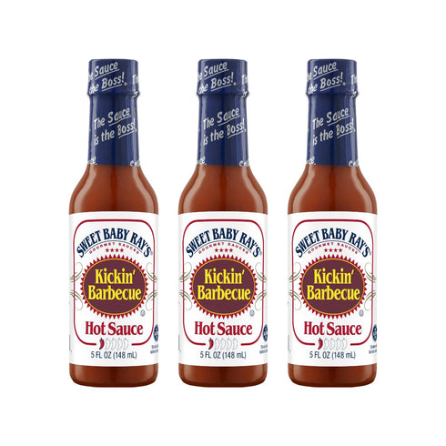 Sweet Baby Rays Kickin' Barbecue Hot Sauce 5 Fl Oz (Pack of