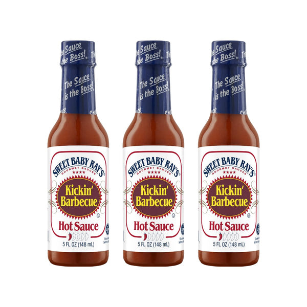 Sweet Baby Rays Kickin' Barbecue Hot Sauce 5 Fl Oz (Pack of