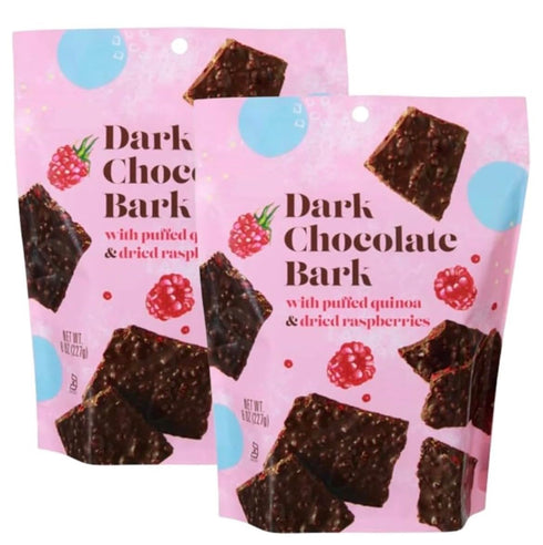 Generic TJs Dark Chocolate Bark with Puffed Quinoa and Dried Rasberries - 2