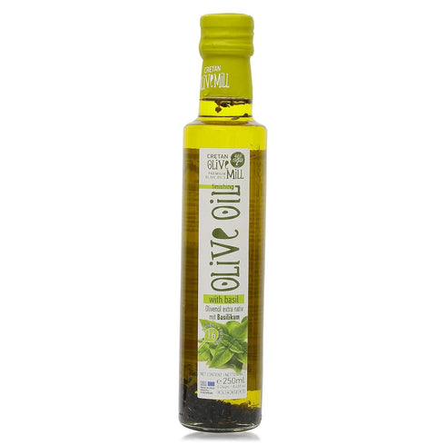 Cretan Mill Finishing Olive Oil with Basil