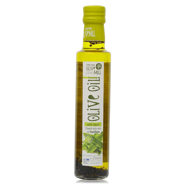 Cretan Mill Finishing Olive Oil with Basil