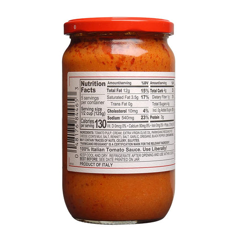 Mantova Tomato & Parmigiano Reggiano PDO Sauce, 24 oz (Pack of 2), Product of Italy, Fresh Sun-Ripened Tomatoes