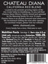 2 Pack Chateau Diana Zero - Bottle - Alcohol Removed California Red Wine and Cabernet Sauvignon