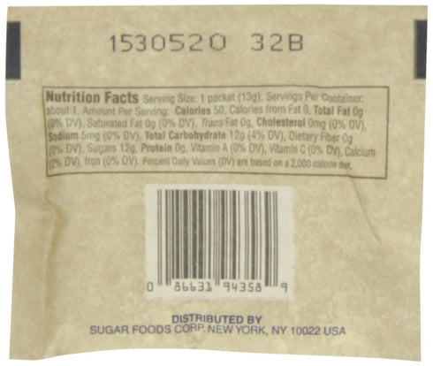 125 Count N'Joy Brown Sugar Topping for Oatmeal | | Single Serve Portion | Bulk Size