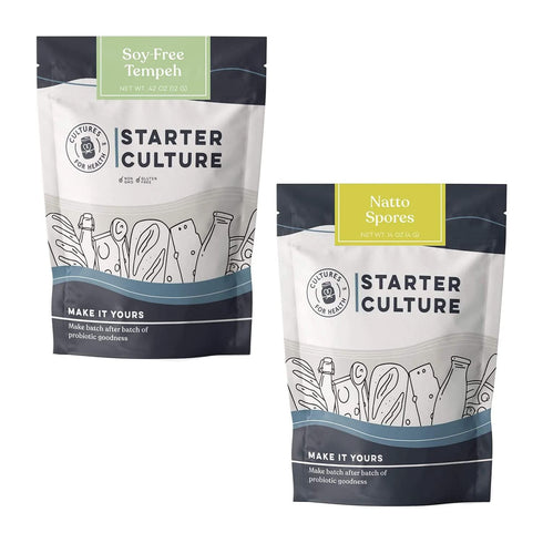 Cultures for Health Vegan Protein Bundle | 8 Total Packets Starter Spores