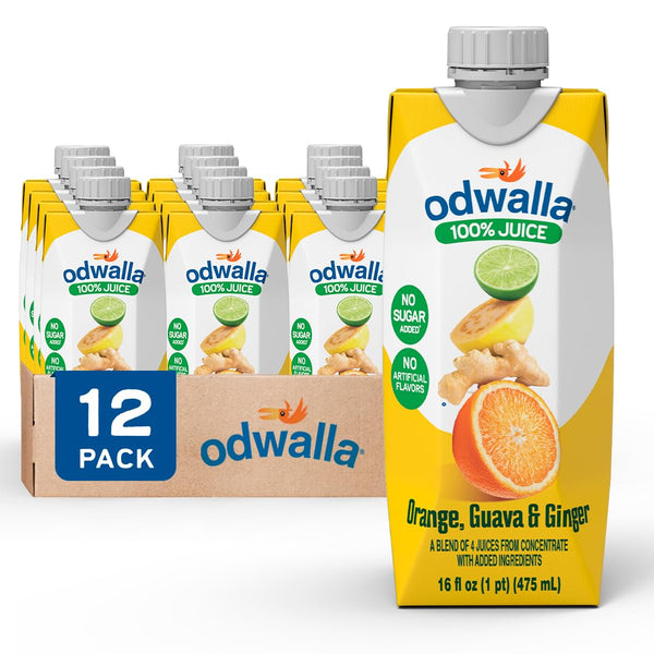 Odwalla Orange, Guava, Ginger Juice Natural Ingredients, No Added Sugar, No Artificial