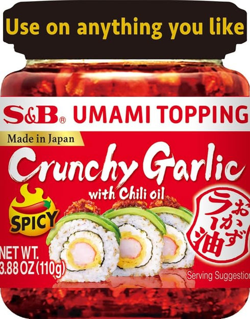 S&B 3.88 Oz Umami Topping Garlic Spicy