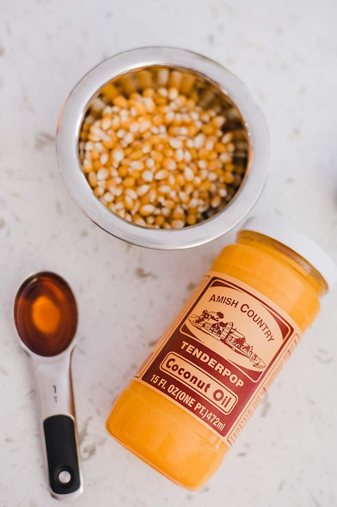Amish Country Popcorn Oil and Seasoning Variety Pack - Coconut Oil 15 oz & ButterSalt 6 oz