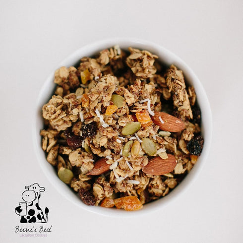 1 lb Bessies Best Lactation Granola | Lactation Support | Milk Boosting Cookie Alternative | Nursing Snacks |