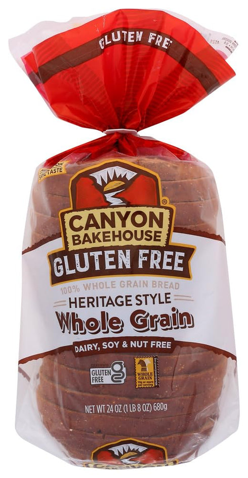 Canyon Bakehouse Heritage Style Whole Grain Gluten Free Bread, 24 oz. (Pack of 3)
