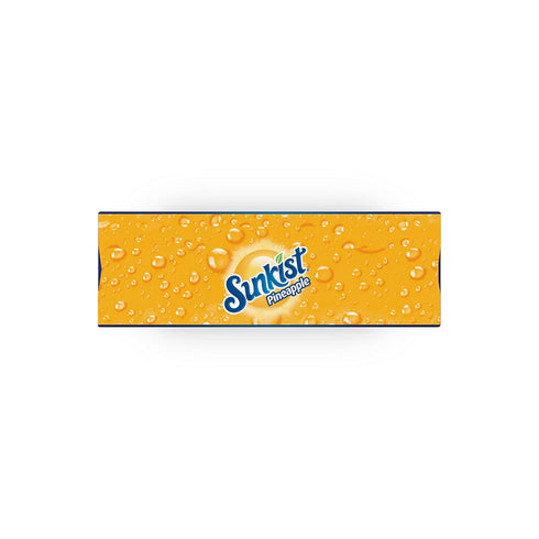 6 (Pack 6) Sunkist Singles-To-Go Drink Mix, Pineapple, Non-Carbonated, Low-Calorie, Zero Sugar, CT in each box
