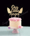 Sugar Plum Creations Our Little Angel Cake Topper, Gold, 7" W x 5.3" H for Baptism