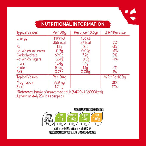 Ryvita Original Rye Crispbread - 250g