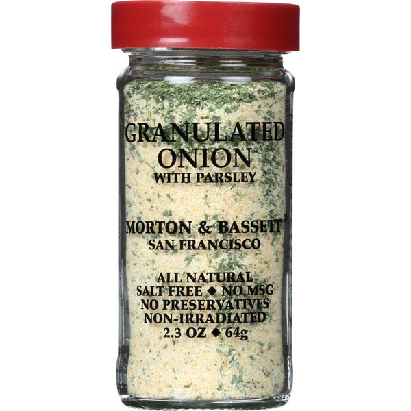 Morton and Bassett Seasoning - Onion with Parsley - Granulated - 2.3