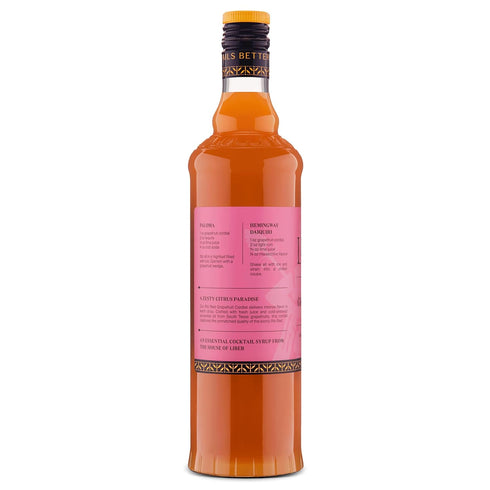 60% 50 (25.4 oz) Liber & Co. Rio Red Grapefruit Syrup - Texas Grapefruit Juice & Cold-Pressed Essential Oils - Perfect
