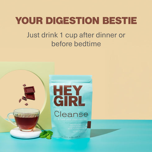 Hey Girl Detox Tea for Effective Body Cleanse - Colon Cleansing Herbal Laxative with Senna Leaf and Peppermint Tea