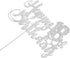 Silver Glitter Happy 18th Birthday Cake Topper - 18th Birthday Party Decoration
