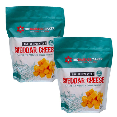 The Sausage Maker High Temp Cheddar Cheese 2 Lbs Hi-Temp Cheese For