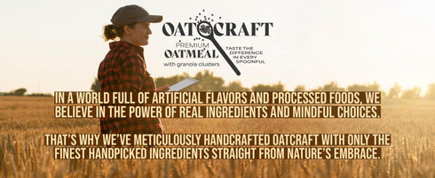Oatcraft Pack (12 pack, Premium Handcrafted Instant Oatmeal with Toasted Granola Clusters Variety Cups Maple, Pecan