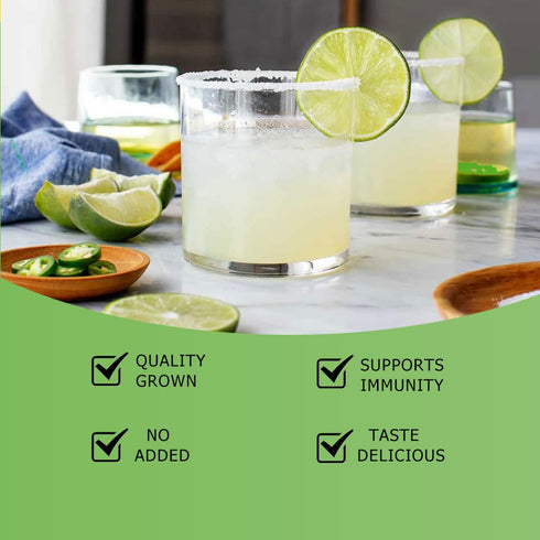 Orgnisulmte Lime Juice Powder, 8 Oz Fresh Freeze Dried Powder, Great Flavor for Soda, Baking, Cooking