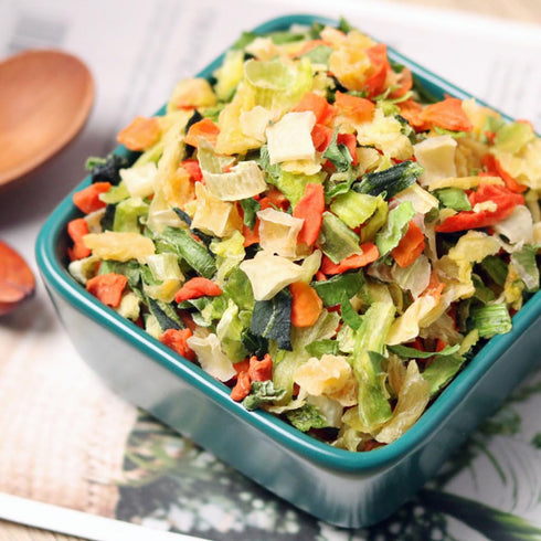 SXETBEAN 250g/8.8oz Dehydrated Vegetables, Dried Ramen Toppings, Natural Dried Vegetables for Ramen, Soup, Stew, Mixed