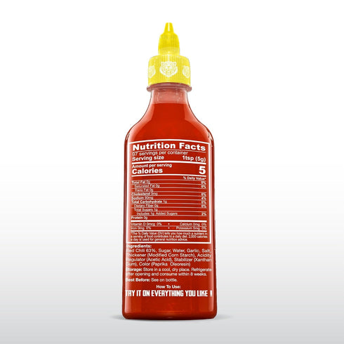 Crying Thaiger 17oz (Pack 1) Sriracha Chili Sauce - Classic Thai Hot Sauce, Vegan, Gluten-Free, Non-GMO Made