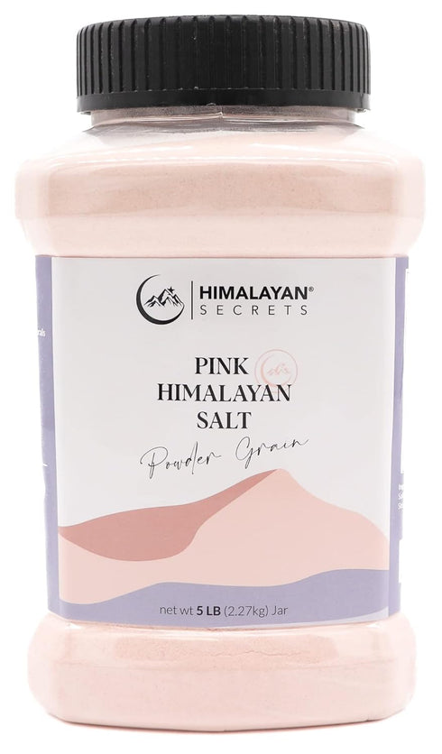 Himalayan Secrets 5LB Natural Pink Salt - Cooking Powder Salt, Unrefined, Mineral Rich, Bold Flavor, No Additives