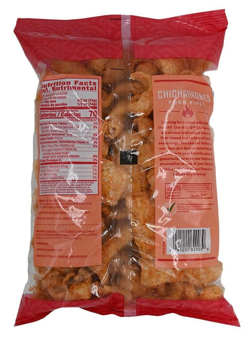 border merchant 5oz. pack 2 heb chicharrones pork rinds salt & vinegar | hot & spicy