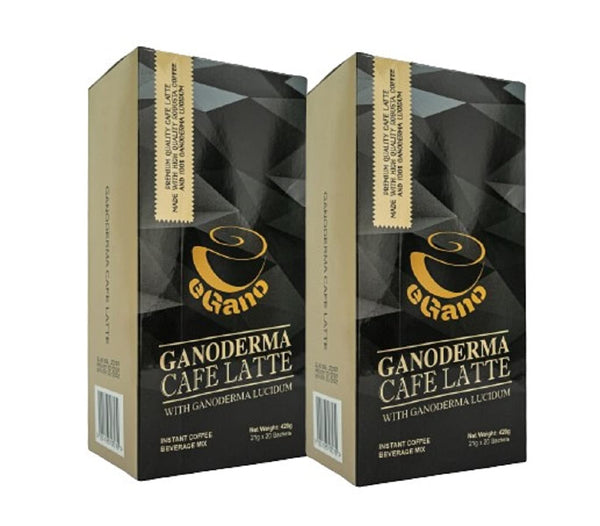 eGano 2 Boxes Premium Ganoderma Cafe Latte Instant Coffee With Ganoderma Lucidum Extract
