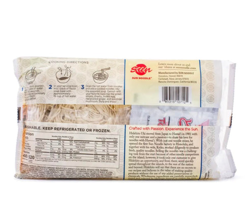 Generic Tonkotsu Ramen Sun Noodle Brand | Delicious Pork Flavor Fresh Ramen Noodle