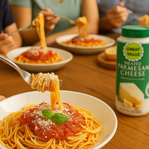 1lb 8 oz Grated Parmesan Cheese Premium Aged Parmesan, Ready-to-Use, Perfect for Pasta, Pizza, Salads, and More No