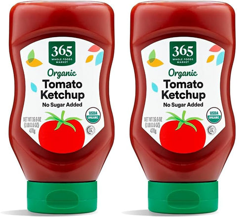 365 by Whole Foods Market Organic No Sugar Added Ketchup, 16.6 OZ