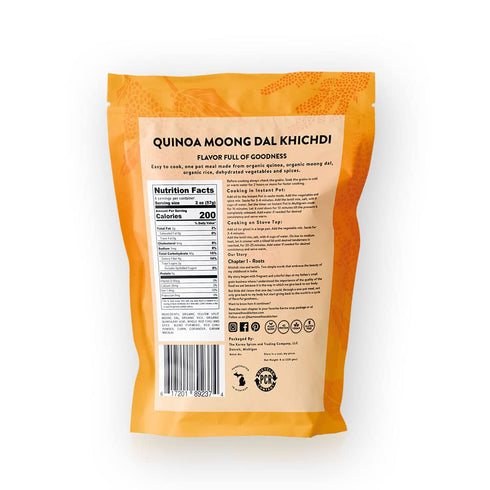 9g 8 oz, 4 Karma Quinoa Moong Dal Khichdi - Organic Rice & Lentils Blend with Spices for Easy to Cook, Healthy Indian