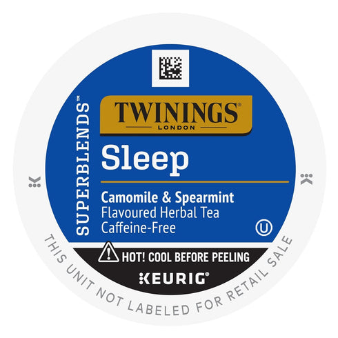 24 Count (Pack 2), Twinings Sleep Herbal Tea K-Cup Pods for Keurig, of Formerly Nightly Calm, Camomile, Spearmint