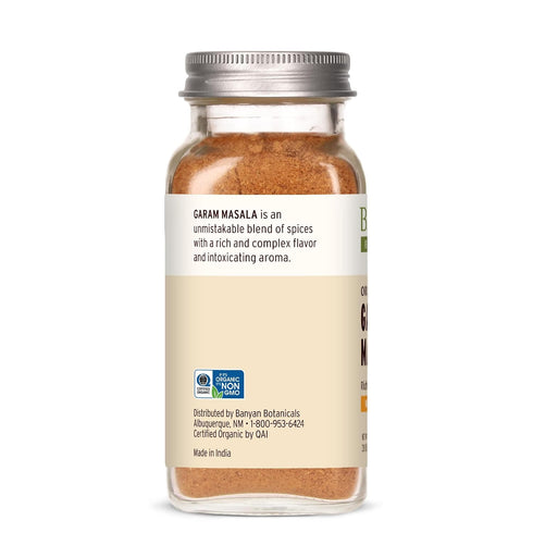 3.5 oz Banyan Botanicals Garam Masala Organic Garam Masala Seasoning Blend Versatile Spice Mix for Cooking and Baking