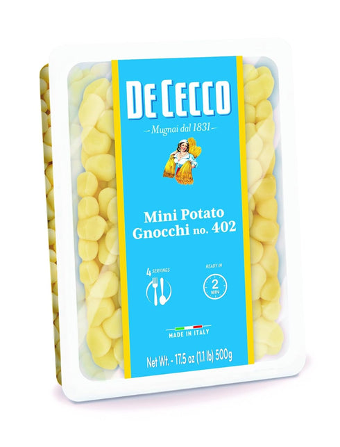 De Cecco Pasta, Mini Potato Gnocchi No.402, 17.5 Ounce (Pack of 12)