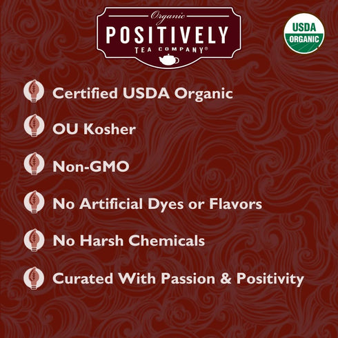 Organic Positively Tea Company Island Breeze Rooibos Tea, Loose Leaf, 4 Ounce